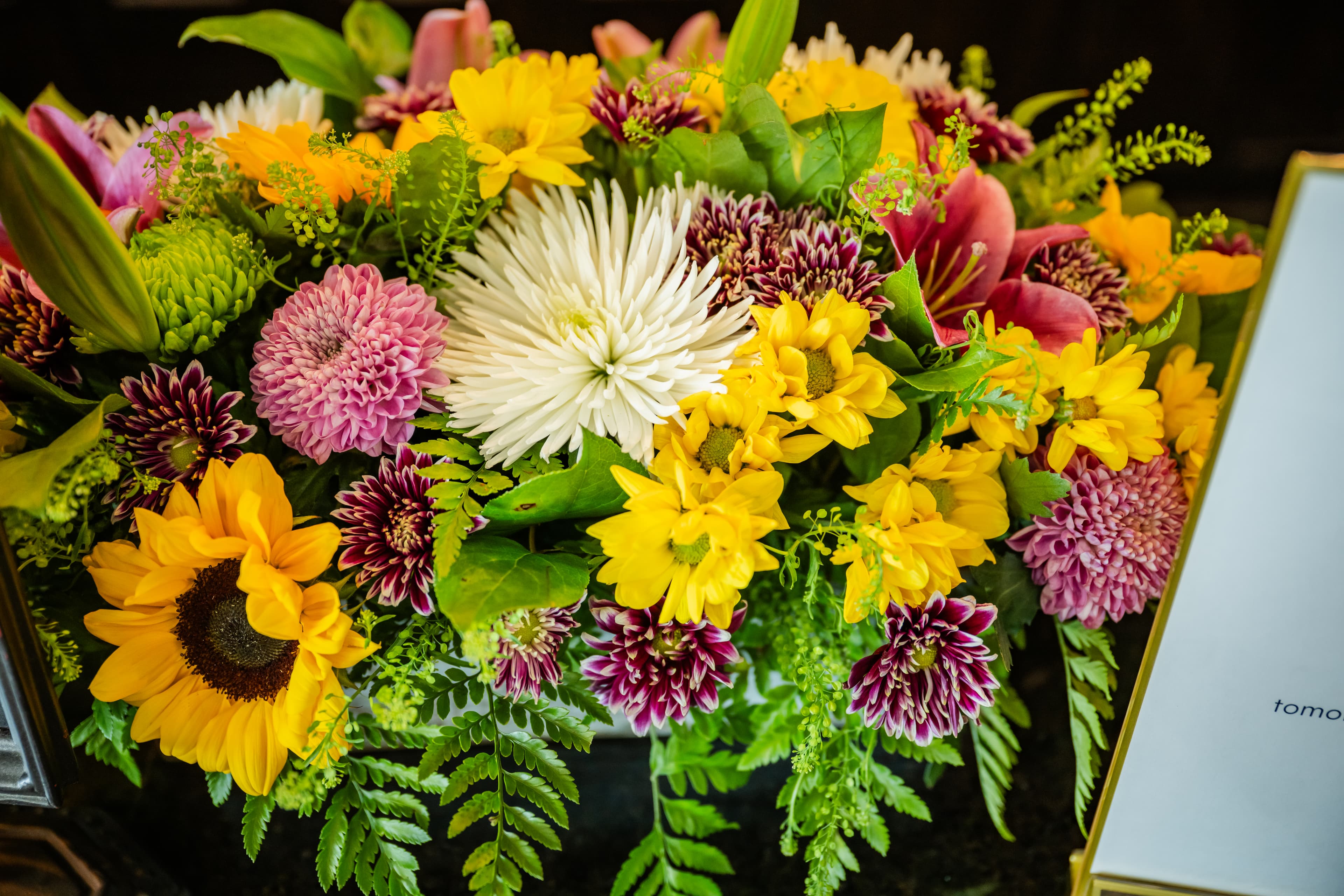 Wedding reception floral design by Occasions & Co.